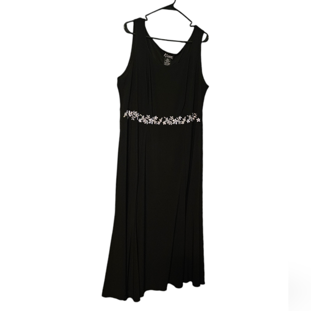 K Woman Collection Women's Sleeveless Black Dress Size 14W